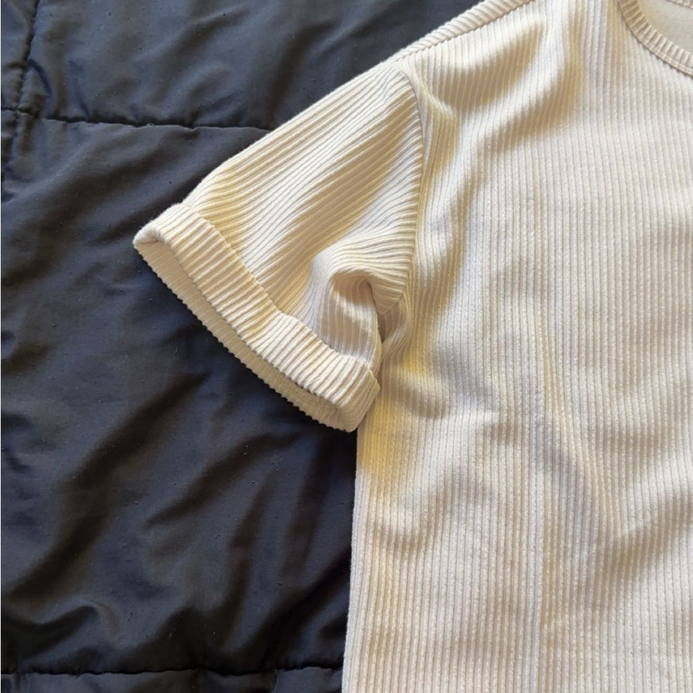 Beige Basic Tee - Picture 3 of 6